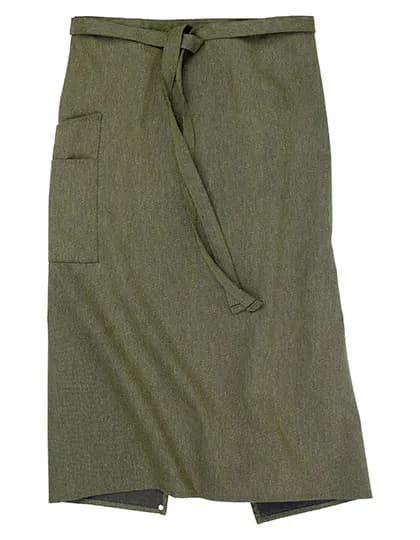 Bistro Apron Macerata - Green Melange