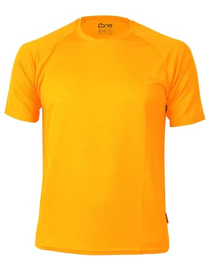 Rainbow Tech Tee - Gold Yellow