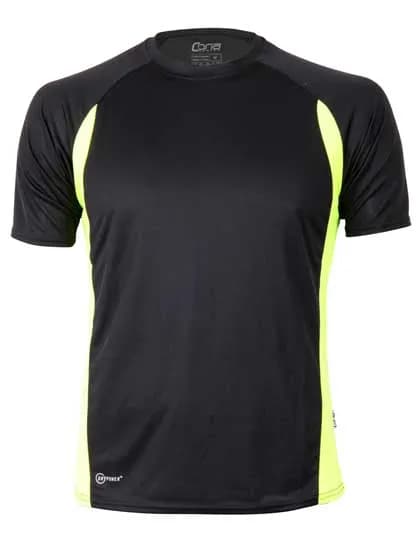 Racer Tech Tee - Black/Neon Yellow