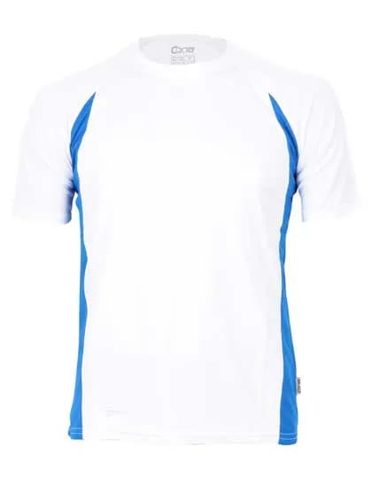 Racer Tech Tee - White/Royal Blue