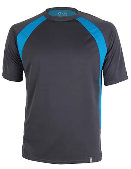 Pace Tech Tee - Anthracite/Azure Blue
