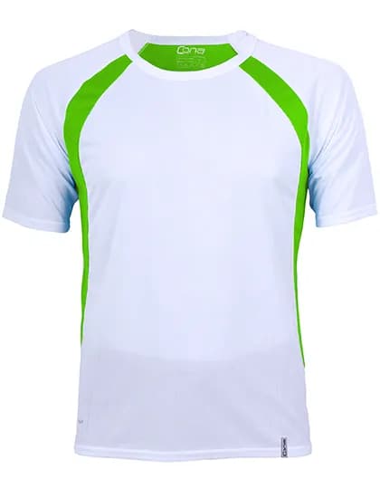Pace Tech Tee - White/Lime