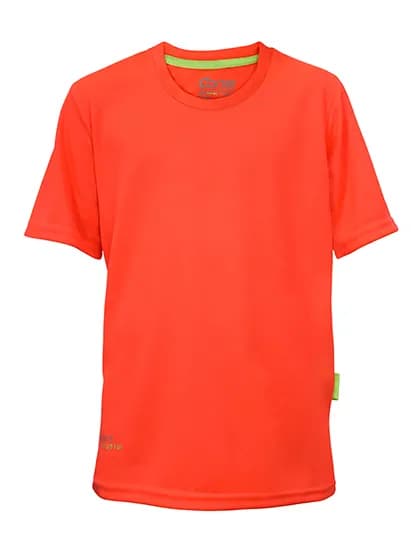 Kids Evolution Tech Tee - Neon Coral