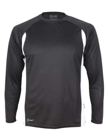 Racer Long Sleeve Tech Tee - Black/White