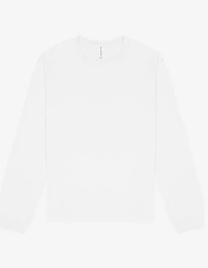 Unisex Heavyweight Long Sleeve Tee - White