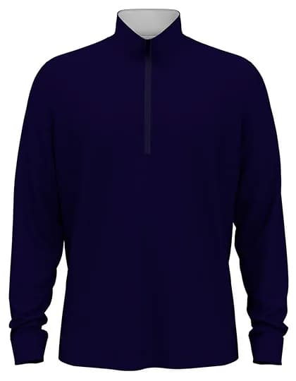 Men´s 1/4 Zip Pullover - Peacoat