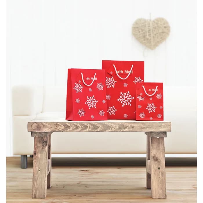 Geschenkpapiertüte Klein - BOSSA SMALL - Rot