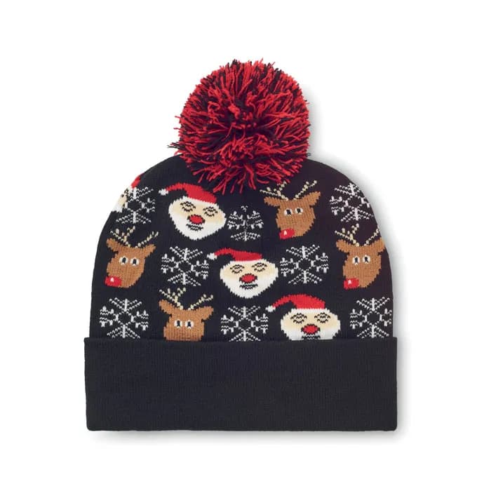 Weihnachtliche Strickmütze - SHIMAS HAT - Schwarz