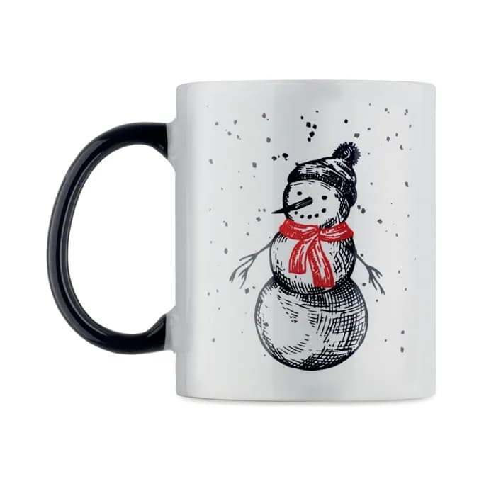 Keramikbecher 300ml - FESTIMUG - Schwarz/Rot