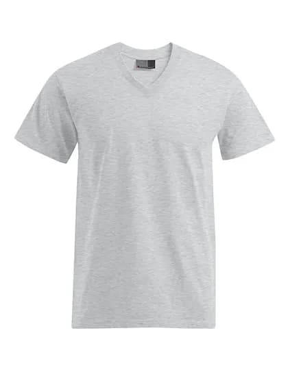 Premium V-Neck-T - Sports Grey (Heather)