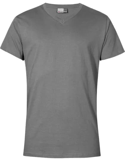 Premium V-Neck-T - Steel Grey (Solid)