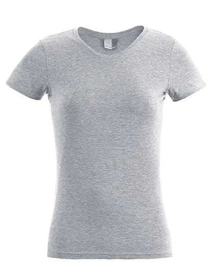 Women´s Slim Fit-T - Sports Grey (Heather)