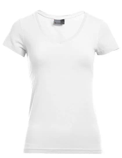 Women´s Slim Fit V-Neck-T - White