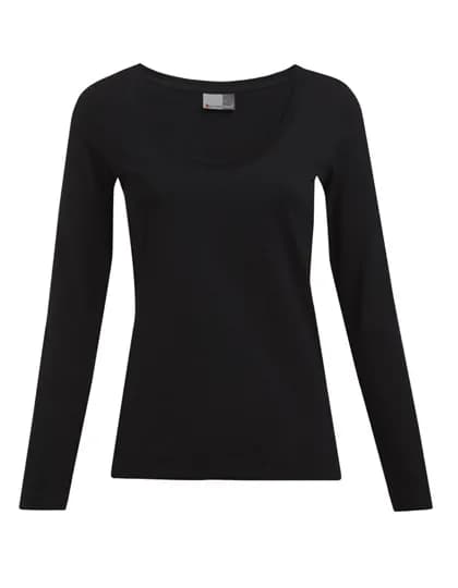Women´s Slim Fit-T Long Sleeve - Black