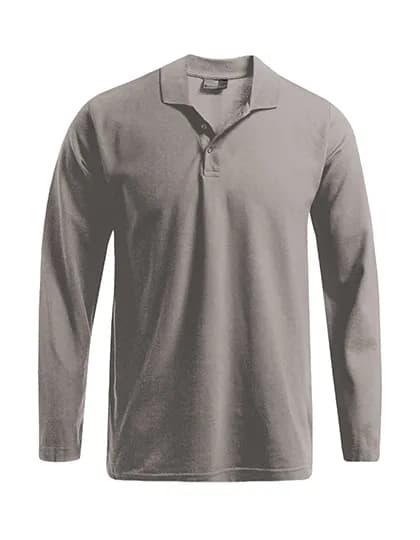 Men´s Heavy Polo Long Sleeve - Steel Gray