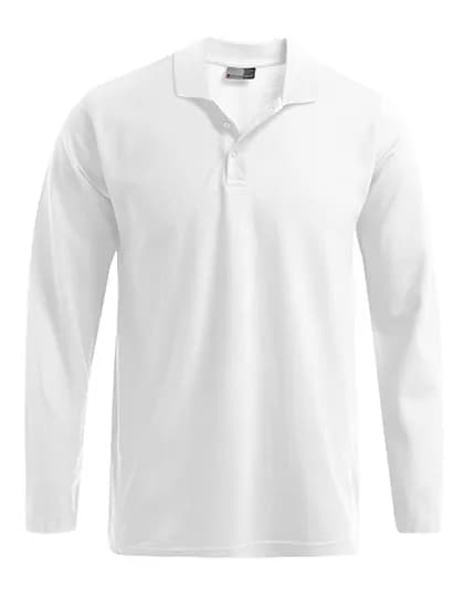 Men´s Heavy Polo Long Sleeve - White