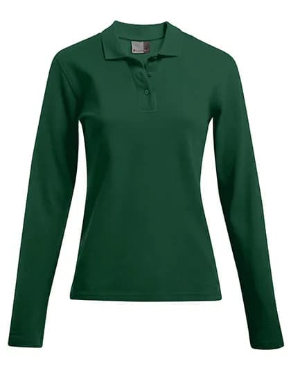 Women´s Heavy Polo Long Sleeve - Forest