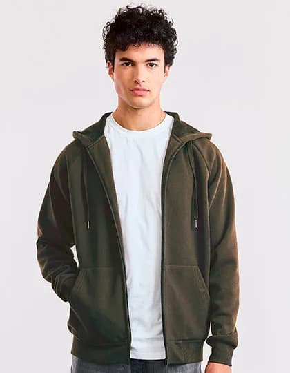 Unisex Heavy Hoodie Jacket - Dusty Khaki