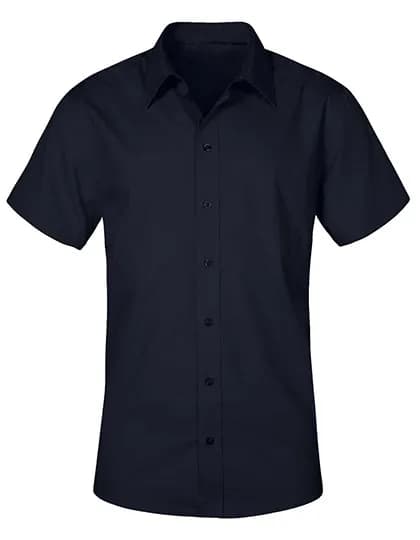Men´s Poplin Shirt Short Sleeve - Navy