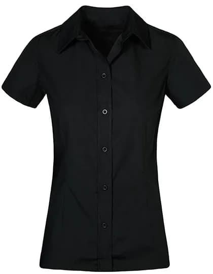 Women´s Poplin Shirt Short Sleeve - Black