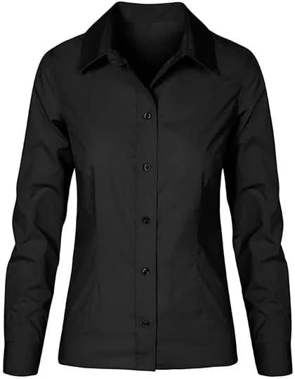 Women´s Poplin Shirt Long Sleeve - Black