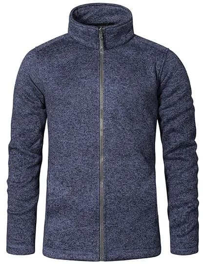 Men´s Knit Fleece Jacket C+ - Heather Blue