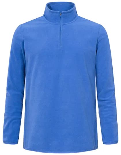 Men´s Recycled Fleece Troyer - Azur Blue