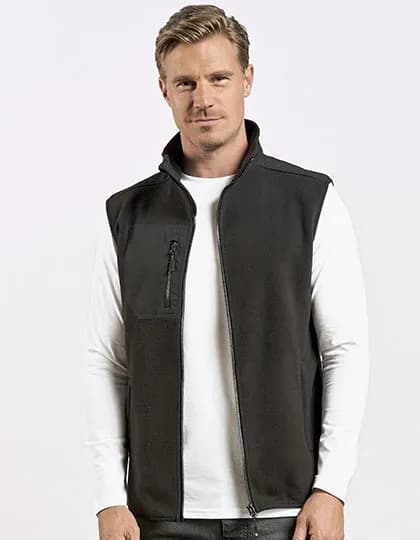 Men´s Canvas Fleece Vest - Black