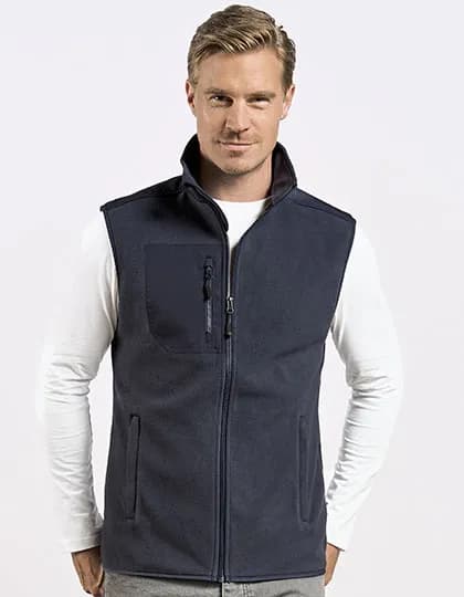 Men´s Canvas Fleece Vest - Navy