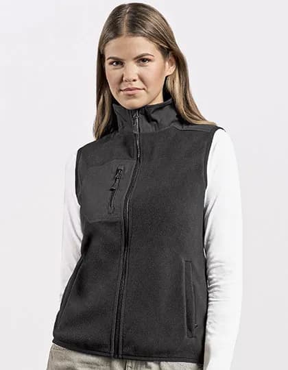 Women´s Canvas Fleece Vest - Black