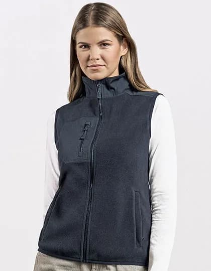 Women´s Canvas Fleece Vest - Navy