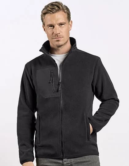 Men´s Canvas Fleece Jacket - Black