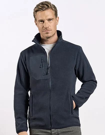 Men´s Canvas Fleece Jacket - Navy