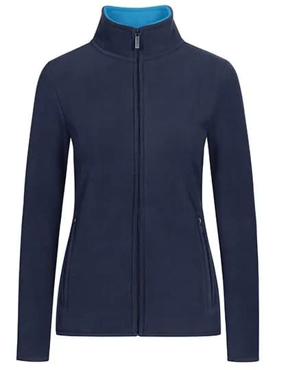 Women´s Double Fleece Jacket - Navy/Aqua