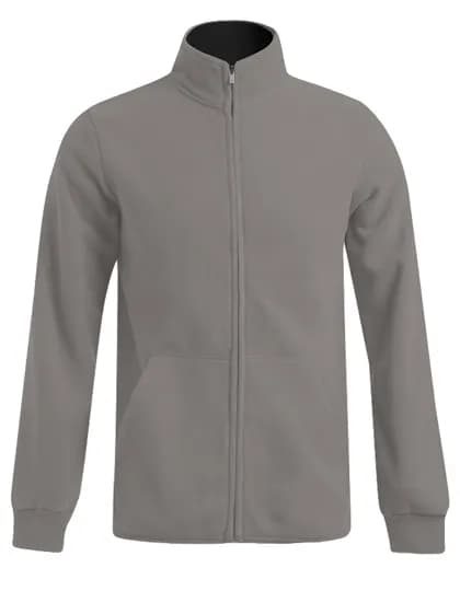 Men´s Double Fleece Jacket - Light Grey (Solid)/Black