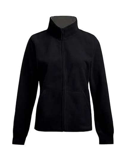 Women´s Double Fleece Jacket - Black/Light Grey (Solid)