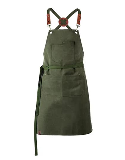 Unisex Latzschürze - Olive