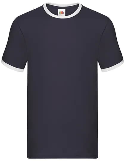 Ringer Tee - Navy/White