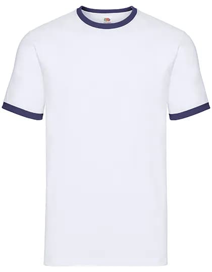 Ringer Tee - White/Navy