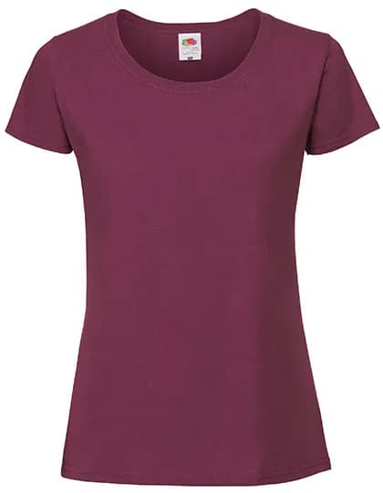 Ladies Iconic 195 Ringspun T - Burgundy