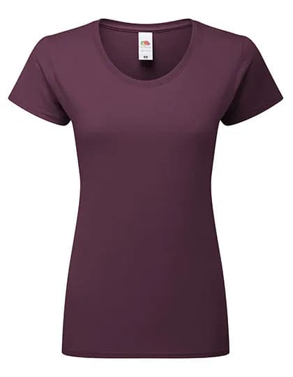 Ladies Iconic 195 Ringspun T - Dark Plum