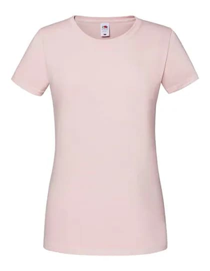 Ladies Iconic 195 Ringspun T - Powder Rose