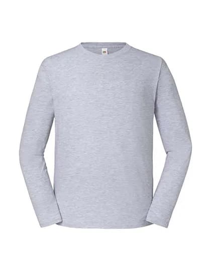 Iconic 195 Long Sleeve Ringspun T - Heather Grey
