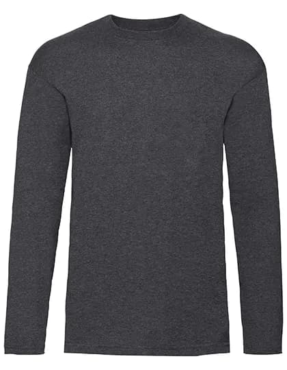 Valueweight Long Sleeve T - Dark Grey Heather