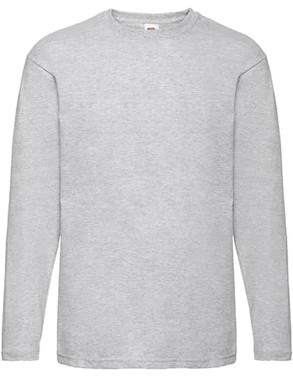 Valueweight Long Sleeve T - Heather Grey