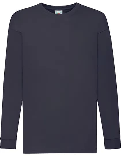 Kids´ Valueweight Long Sleeve T - Deep Navy