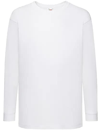 Kids´ Valueweight Long Sleeve T - White