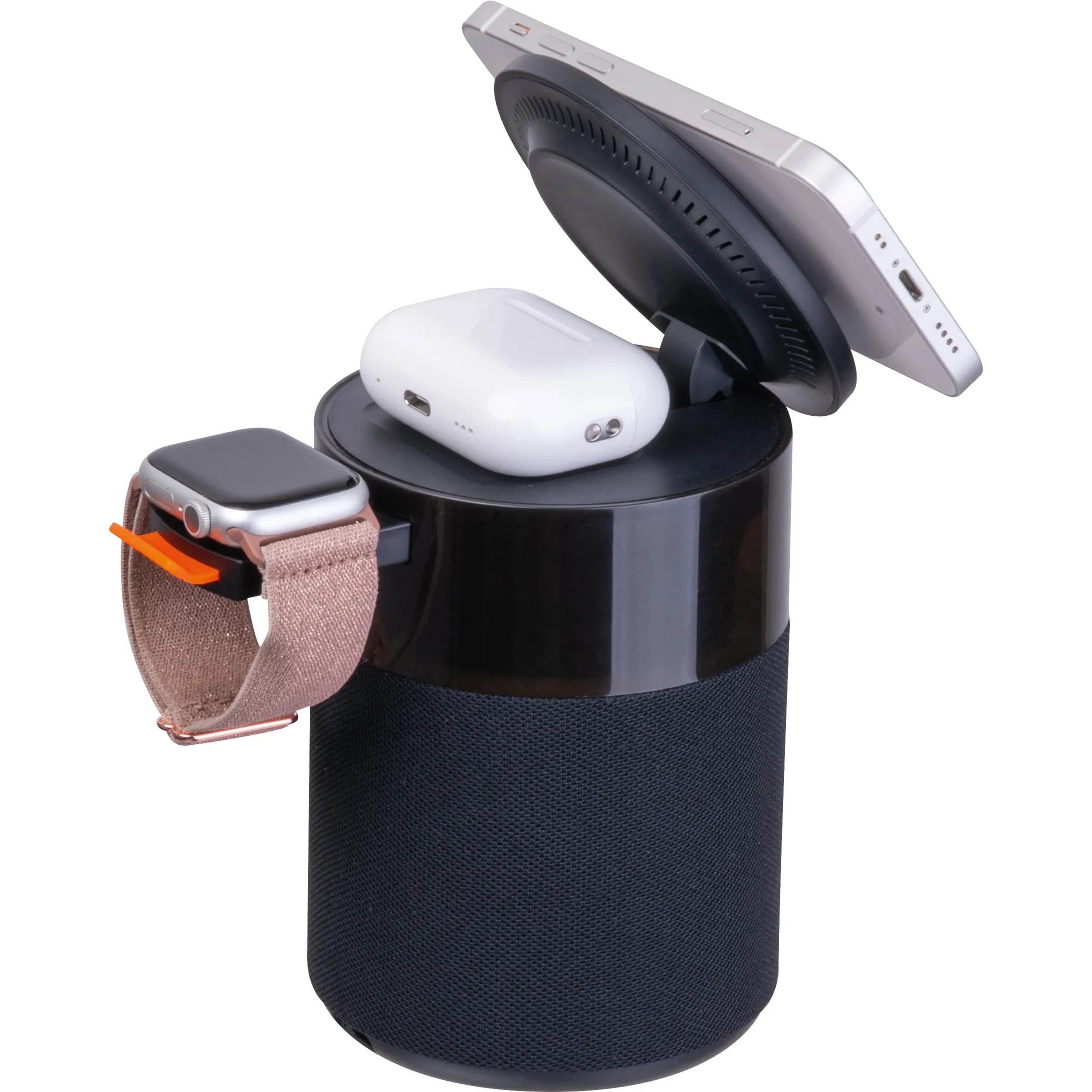 Ferraghini 5 in 1 Lautsprecher mit Wireless Charger RILEY - schwarz