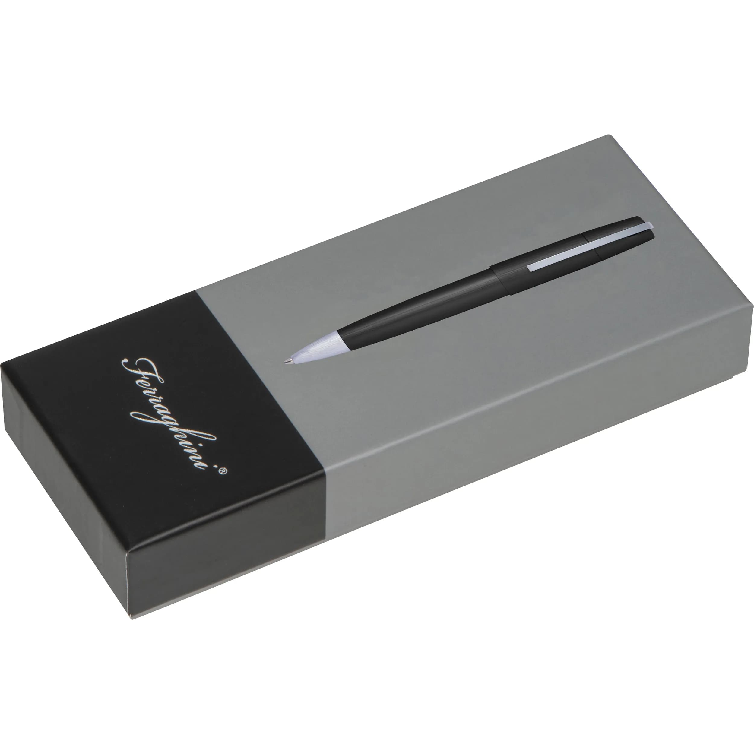 Ferraghini Drehkugelschreiber aus Metall  PATRIZIO - schwarz