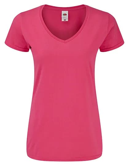 Ladies´ Iconic 150 V Neck T - Fuchsia